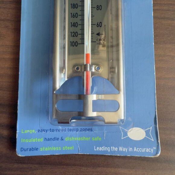 Taylor Classic Candy-Deep Fry Thermometer Stainless Steel Insulated Handle - Picture 4 of 8